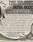 1906 Dominion Atlantic Railway Railroad Print Ad Nova Scotia Train Travel Ad