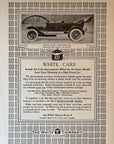 1913 White Company Vintage Car Print Ad Seven Passenger SIX Cleveland OH