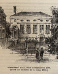 1893 Stationers’ Hall, Near Paternoster Row By R. Cole Antique Wood Engraving