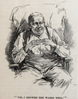1893 Yes, I Knowed The Wards Well Antique Magazine Wood Engraving