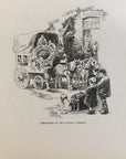 1892 Departure Of The Funeral Wreath By J. W Fontolick Antique Wood Engraving