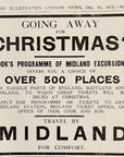 1912 Great Central Railway Railroad Print Ad Christmas Excursions Marylebone