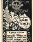 1898 Baltimore & Ohio Railroad Print Ad B&O RR Royal Limited Griffen Crest Art