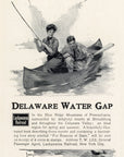 1903 Lackawanna Railroad Print Ad Delaware Water Gap George H Wright Art Fishing