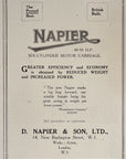 1919 Napier Six Cylinder British Car Antique Print Ad Motor Car Automobile