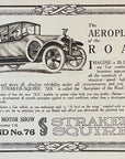 1919 Straker Squire Six British Car Antique Print Ad  Aeroplane Of The Road