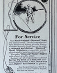 1905 The Anglers Co Antique Print Ad Metal Whipped Diamond Rods Fly Fishing