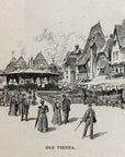 1893 Old Vienna Antique Magazine Wood Engraving