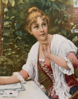 1893 "Shall I Say Yes?" Chromolithograph Print | Magazine Illustration