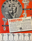 1940 Evinrude Outboard Motors Milwaukee WI Print Ad Sportsman Sportwin Fisherman