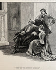 1893 There Sat The Lieutenant Governor Antique Magazine Wood Engraving