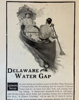 1904 Lackawanna Railroad Print Ad Delaware Water Gap Blue Ridge Mountains Canoe