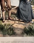 1895 "The Last Catch Of The Season" Chromolithograph Print | Magazine Illustration