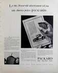 1935 Packard 2-38 Coupe Motor Car Company Detroit Michigan Original Print Ad,