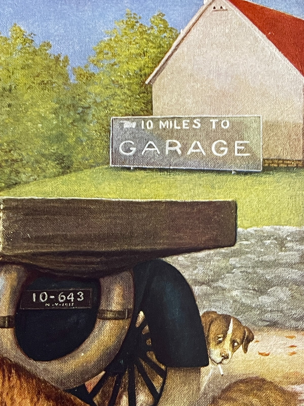 C.M. Coolidge TEN MILES TO A GARAGE Saint Bernard Dogs Car Trouble Picnic