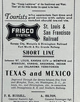 1902 St Louis & San Francisco Railroad Antique Print Ad Frisco System Texas Mex