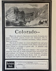 1904 Chicago Burlington & Quincy Railroad Print Ad Pike's Peak CB&Q The Q