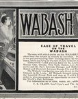 1903 Wabash Railroad Print Ad Wedding Tours Wabash Line Man Shaving Train Travel