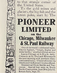 1907 Chicago Milwaukee & St Paul Railway Railroad Print Ad Alaska Pioneer Ltd