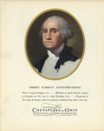 1935 Chesapeake & Ohio Railroad George Washington vintage print advertisement from Fortune magazine