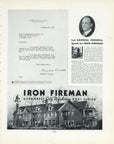 1934 Iron Fireman automatic coal firing vintage home heating advertisement with testimonial letter and residential installation