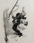 1893 He Threw Up His Hands Antique Magazine Wood Engraving