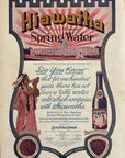 1907 Hiawatha Spring Water Print Ad Bottling Plant Native American