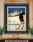 a picture of a skier on a ski resort