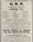 1912 G.N.R. Great Northern Railway Railroad Print Ad XMAS New Year King's Cross