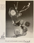 1951 Jaz Alarm Clock Advertisement - Berguglian Photo Bird - Vintage Print Ad