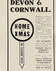 1912 London & South Western Railway Railroad Print Ad L&SWR Christmas Holiday Ad