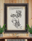 Semi Truck Patent Print - 1964 CBE Truck Invention - Semi Truck Poster at Adirondack Retro