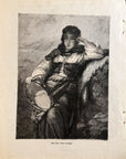 1893 The Gypsy Girl’s Reverie Antique Magazine Wood Engraving