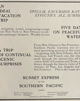 1905 Southern Pacific Railroad Print Ad Sunset Express Scenic Train Travel