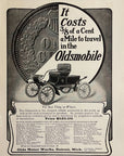 1903 Oldsmobile Vintage Car Print Ad Olds Motor Works Detroit MI 3/8 Cent Mile