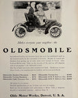1905 Oldsmobile Runabout Vintage Car Print Ad Henry Hutt Art Period Fashion