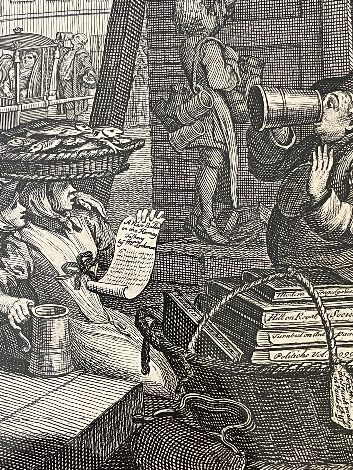 1822 BEER STREET & GIN LANE Authentic Hogarth Heath Ed. Antique Prints FRAMED