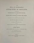 1842 J. Strutt OSWALD KING OF NORTUMBERLAND ET. HC Engraving Antiquities of Eng.