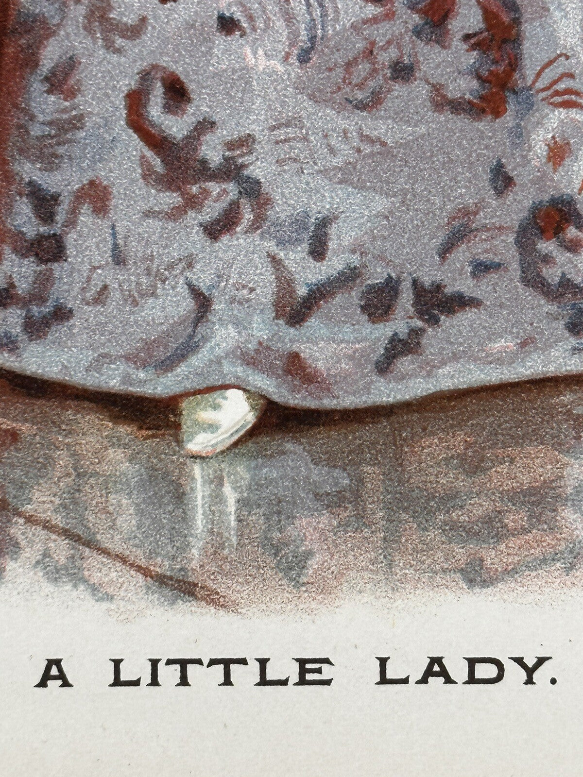 1891 "A Little Lady" Chromolithograph Print | Magazine Illustration
