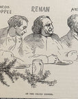 1893 At The Celtic Dinner Antique Magazine Wood Engraving
