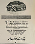 1919 Arrol Johnston Victory British Car Antique Print Ad Motor Car Automobile