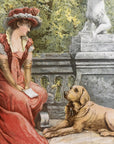 1896 Carl J Becker "Sympathy" Chromolithograph Print | Magazine Illustration