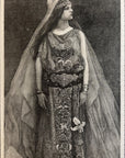 1893 The Rajah’s Daughter Originally By Sinibald Antique Magazine Wood Engraving