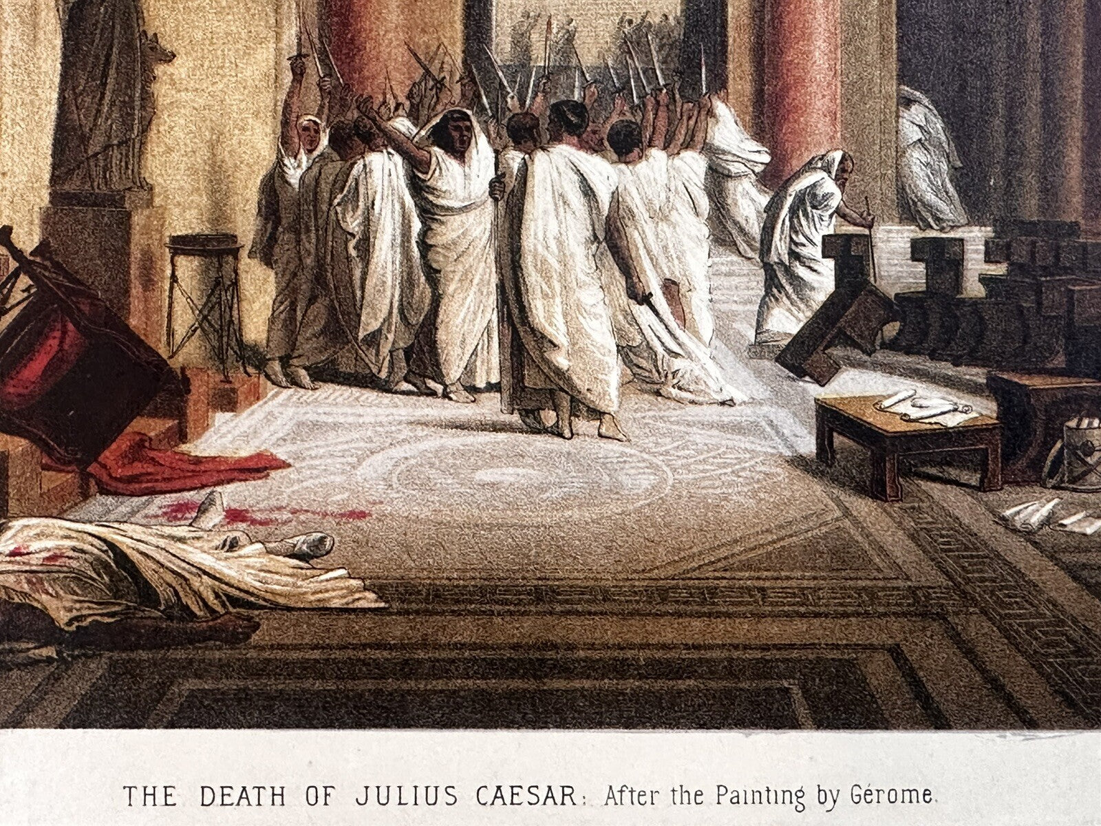 1879 "The Death Of Julius Caesar" Print | Magazine Illustration