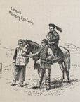 1893 A Cancon Lady, Small Military Mandarin Antique Magazine Wood Engraving