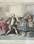 1815 Rowlandson THE STATESMAN English Dance Of Death HC Aquatint Etching
