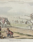 1815 Rowlandson THE HORSE RACE English Dance Of Death HC Aquatint Etching