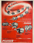 1961 Pflueger Fishing Reels Print Ad 4 Star Reels Enterprise Mfg. Akron OH
