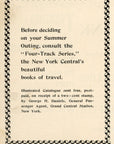 1896 New York Central Railroad Print Ad Four Track Series Grand Central Station