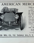1905 American Mercedes Vintage Car Print Ad Daimler Long Island City NY